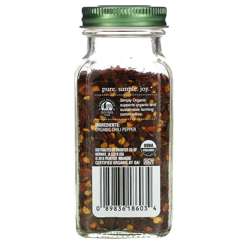 Simply Organic, Crushed Red Pepper, 1.59 oz (45 g)