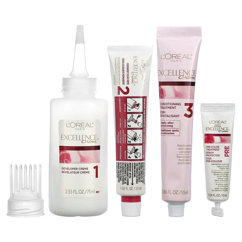 L'Oréal, Excellence Creme, Triple Protection Color, 8 Medium Blonde, 1 Application