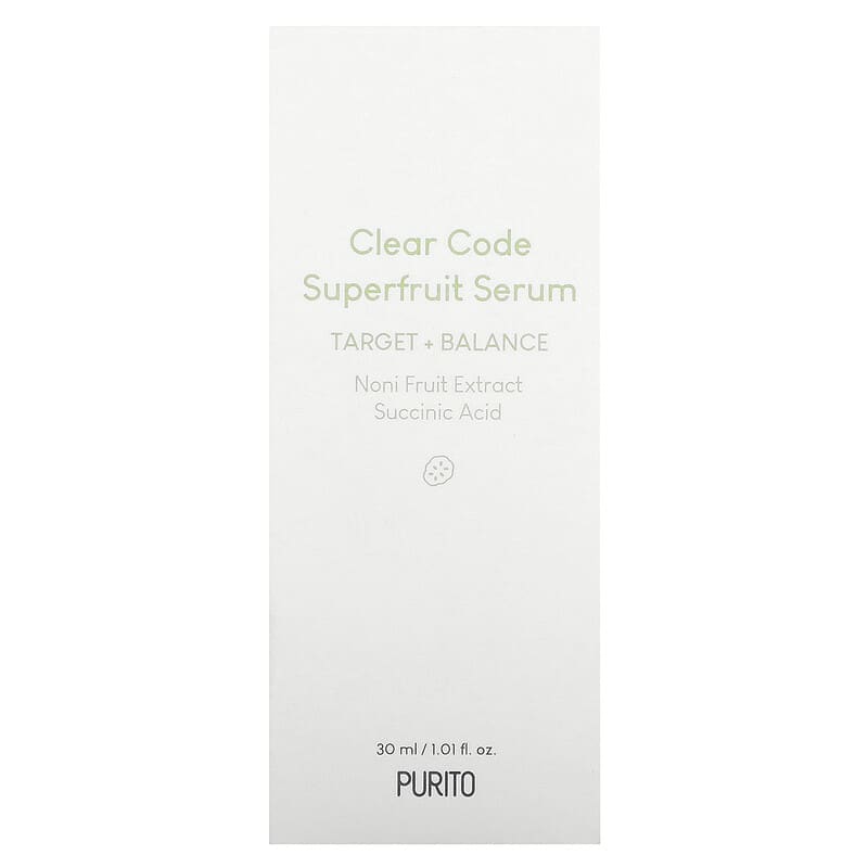 Purito, Clear Code Superfruit Serum, 1.01 fl oz (30 ml)