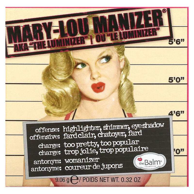 theBalm Cosmetics, Mary-Lou Manizer, Highlighter & Shadow,  0.32 oz (9.06 g)