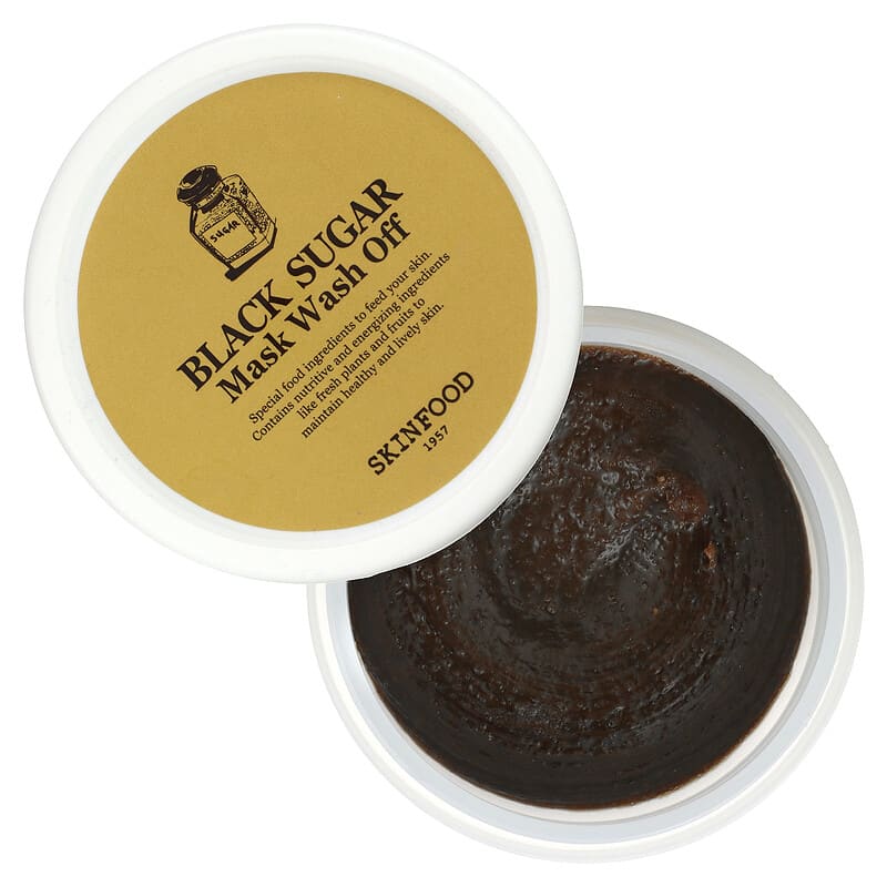 SKINFOOD, Black Sugar Mask Wash Off, 4.23 oz (120 g)