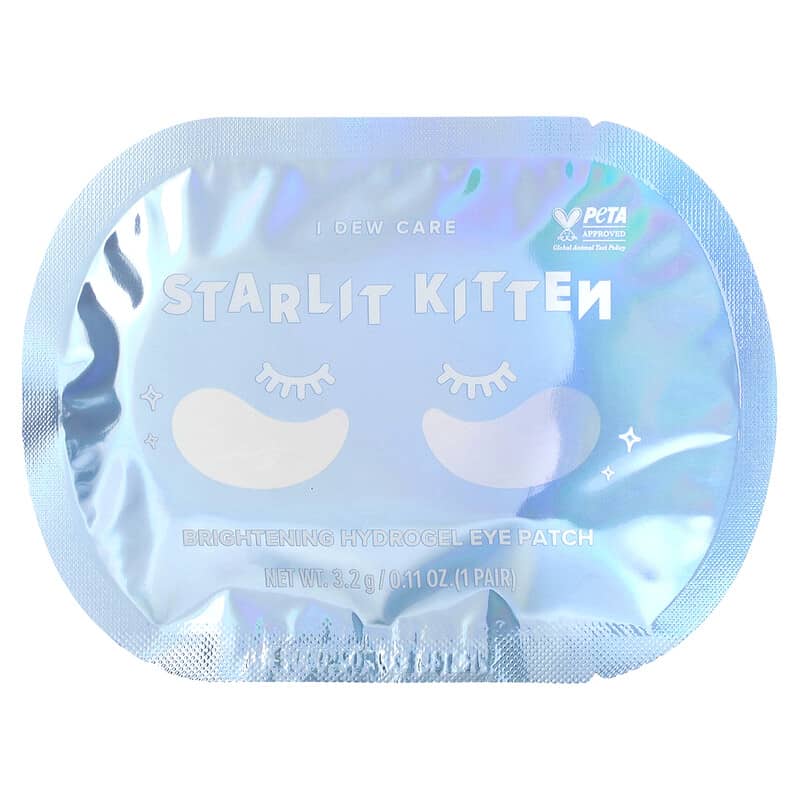 I Dew Care, Starlit Kitten, Brightening Hydrogel Eye Patch, 5  Pair  0.11 oz (3.2 g) Each