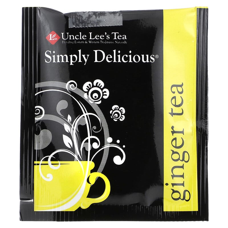 Uncle Lee's Tea, Simply Delicious, Ginger Tea , 18 Tea Bags, 1.14 oz (32.4 g)