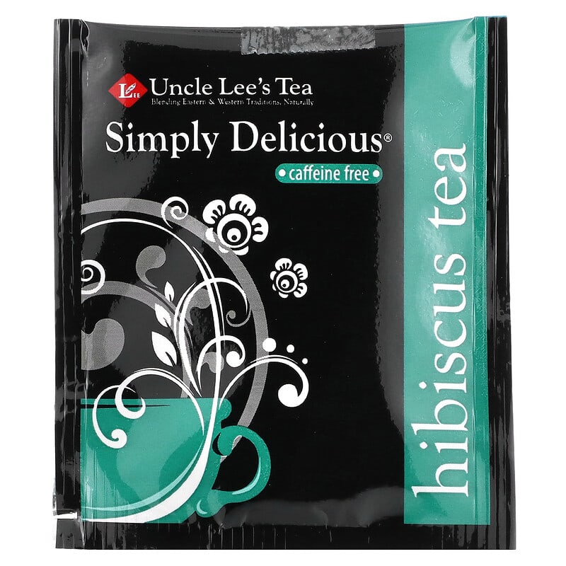 Uncle Lee's Tea, Simply Delicious, Hibiscus Tea, Caffeine Free, 18 Tea Bags, 1.14 oz (32.4 g)