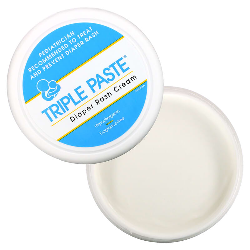 Triple Paste, Zinc Oxide Diaper Rash Cream, Fragrance-Free, 8 oz (227 g)