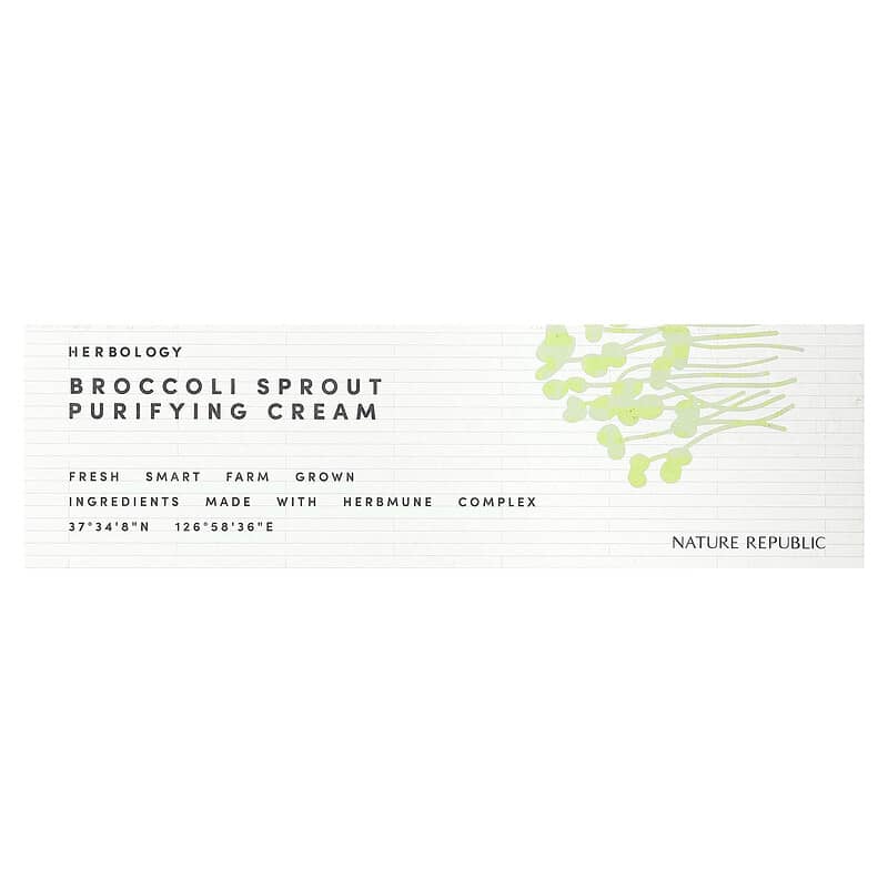 Nature Republic, Herbology, Broccoli Sprout Purifying Cream, 2.36 fl oz (70 ml)