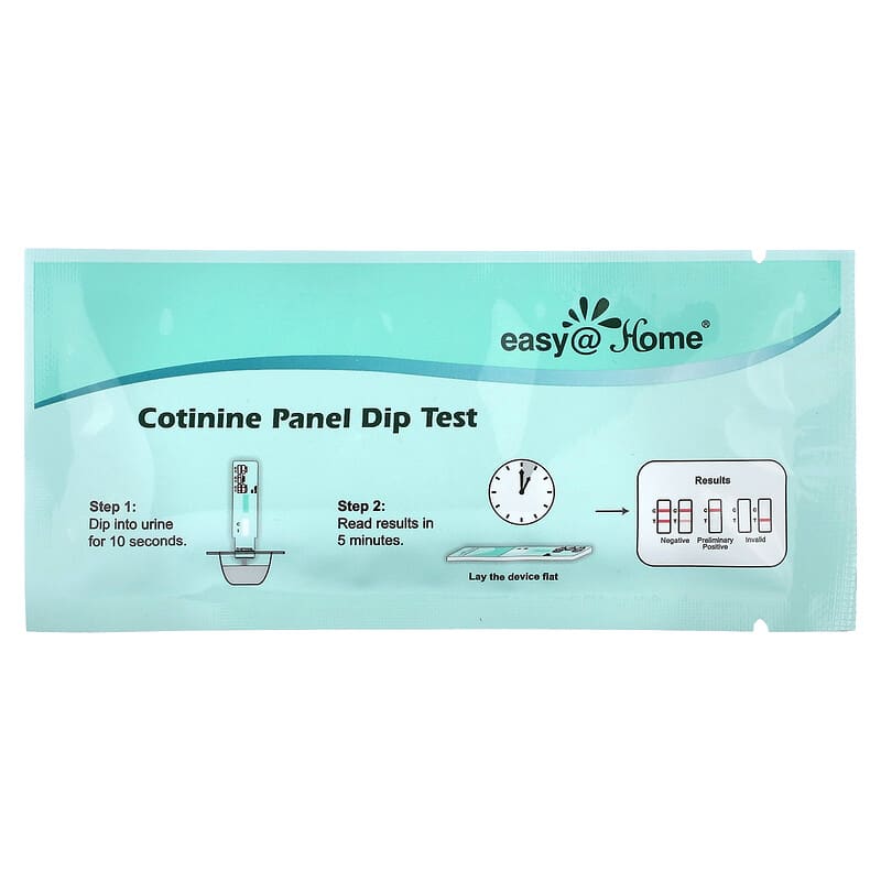 Easy@Home, Cotinine Panel Dip Test, 10 Tests