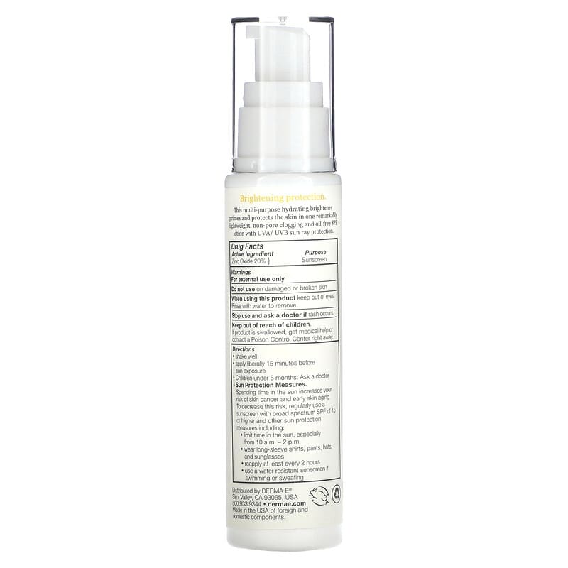 DERMA E, Vitamin C Weightless Moisturizer, SPF 45, 2 fl oz (60 ml)