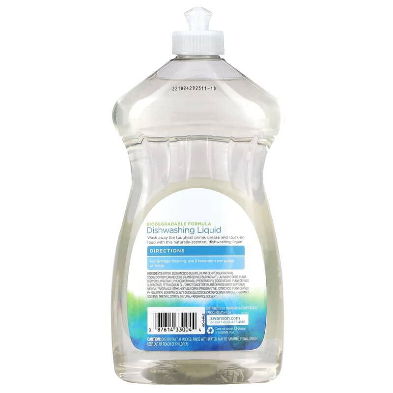 Swanson, Dishwashing Liquid, Grapefruit, 25 fl oz (739 ml)