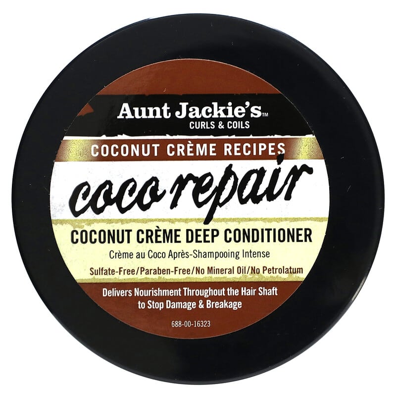 Aunt Jackie's Curls & Coils, Coco Repair, Coconut Creme Deep Conditioner, 15 oz (426 g)