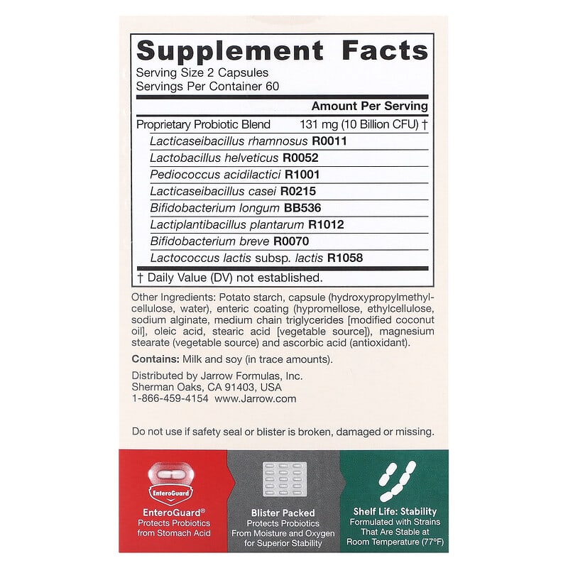 Jarrow Formulas, Jarro-Dophilus EPS, 5 Billion, 120 Veggie Caps