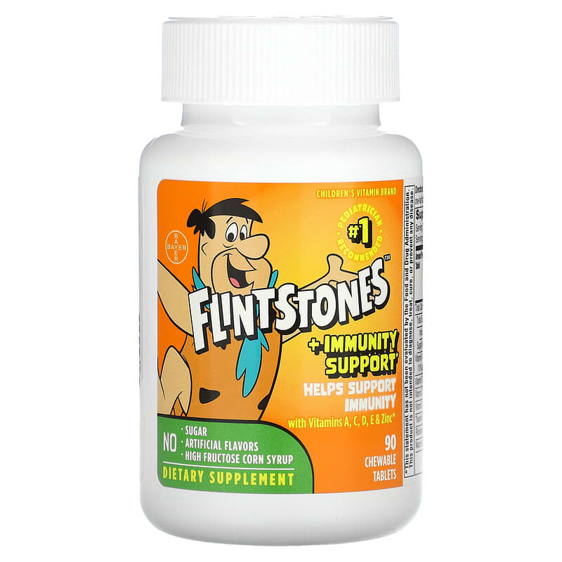 Flintstones, Children&#xB4;s Multivitamin, Plus Immunity Support, 90 Chewable Tablets