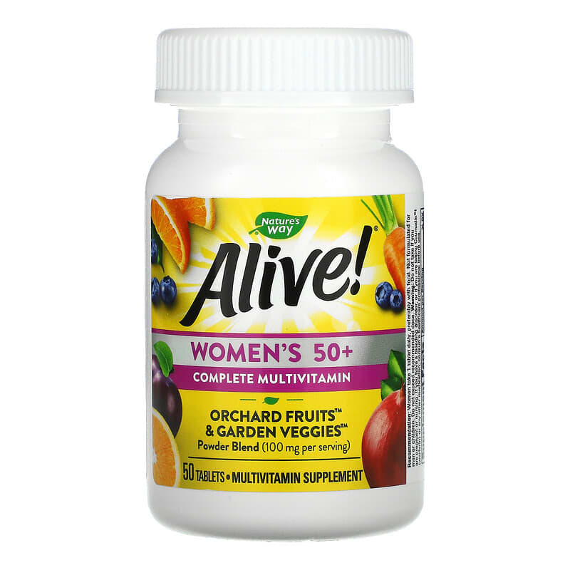 Nature's Way, Alive! Women's 50+ Complete Multivitamin, 50 Tablets