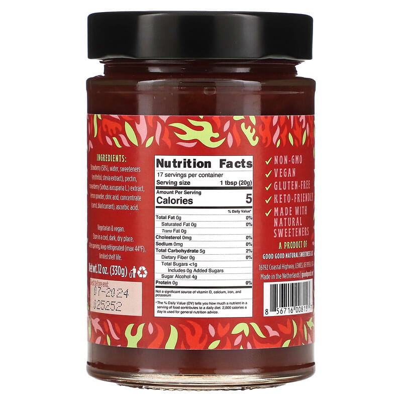 GOOD GOOD, Strawberry Jam, 12 oz (330 g)