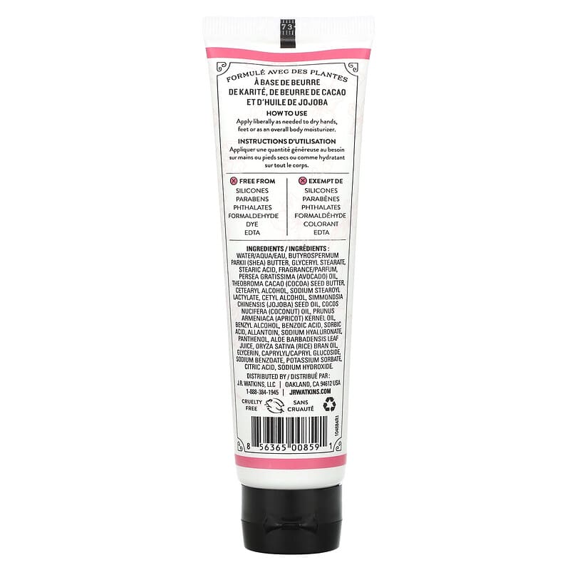 J R Watkins, Hand Cream, Cherry Blossom, 3.3 oz (95 g)