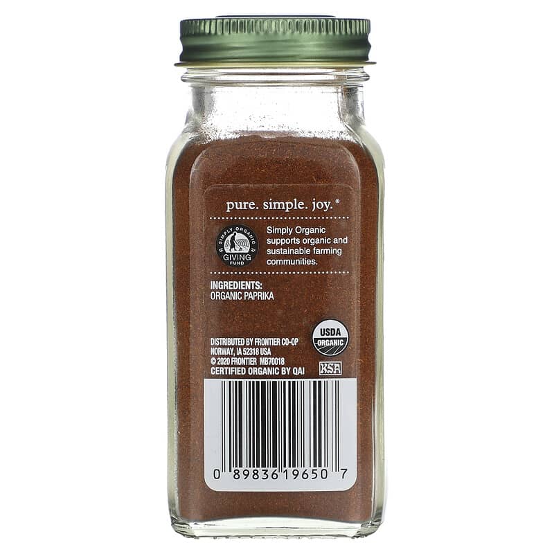 Simply Organic, Hot Paprika, 2.86 oz (81 g)