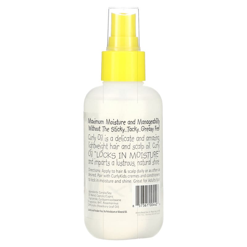 CurlyKids, Curly Oil Sheen Mist Spray, 4.6 fl oz (138 ml)