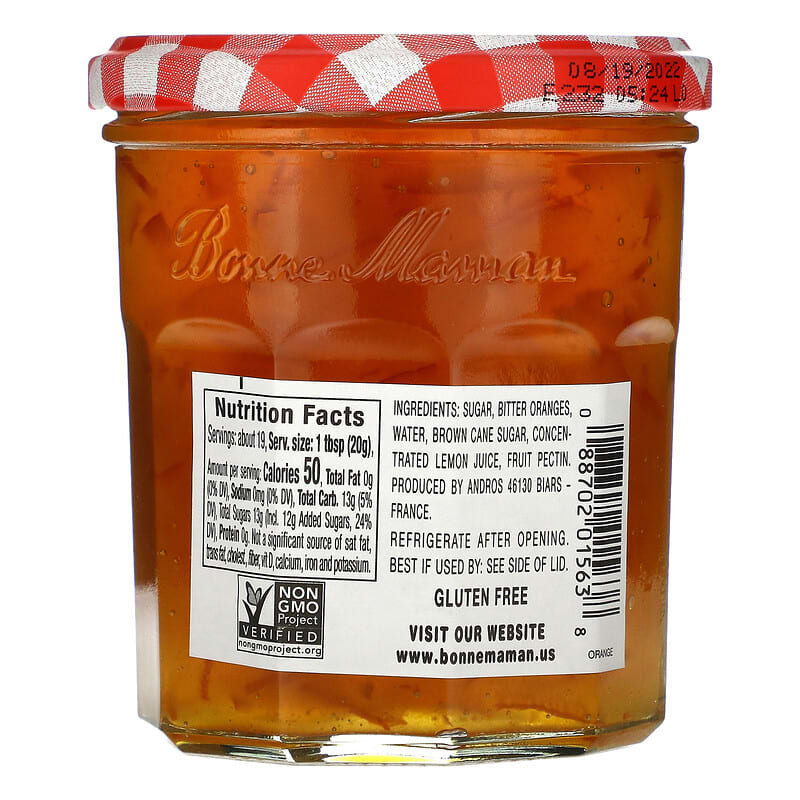 Bonne Maman, Orange Marmalade, 13 oz (370 g)