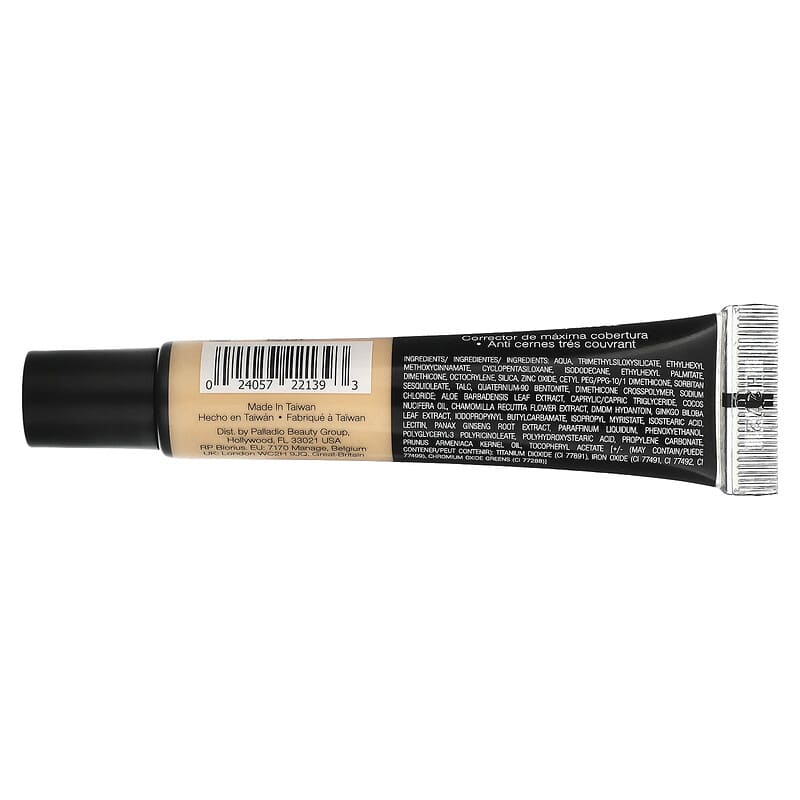 Palladio, Full-Coverage Concealer, Custard PCT01, 0.35 oz (9 ml)