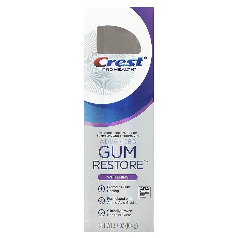 Crest, Pro Health, Advanced Gum Restore, Fluoride Toothpaste, Whitening , 3.7 oz (104 g)