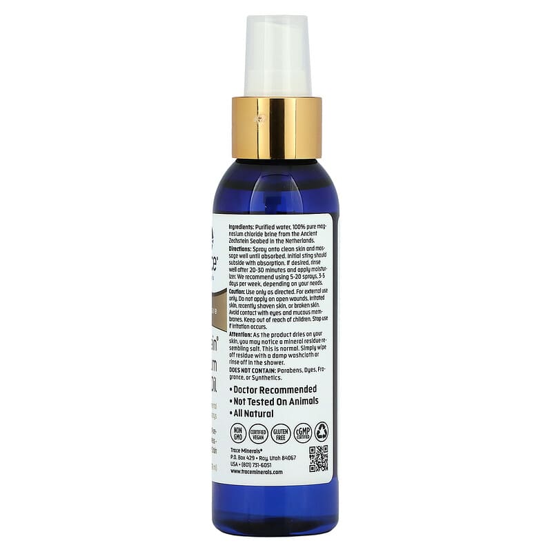 Trace Minerals ®, TM Skincare, Zechstein Magnesium Oil, 4 fl oz (118 ml)