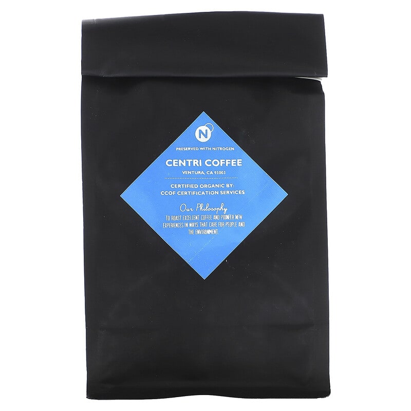 Cafe Altura, Centri Coffee, Organic Ethiopia, Blueberry + Floral, Whole Bean, Decaf, 12 oz (340 g)