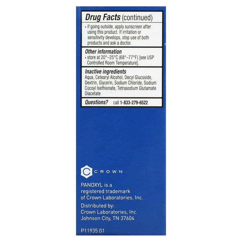 PanOxyl, Acne Treatment Bar, 10% Benzoyl Peroxide, 4 oz (113 g)