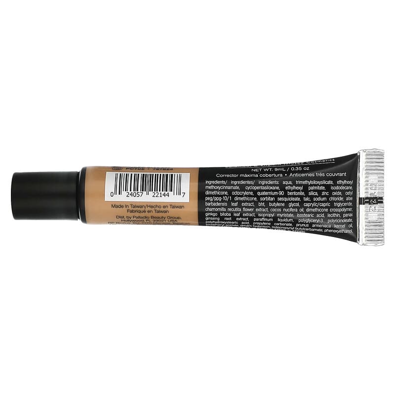 Palladio, Full-Coverage Concealer, Cafe Au Lait PCT06, 0.35 oz (9 ml)