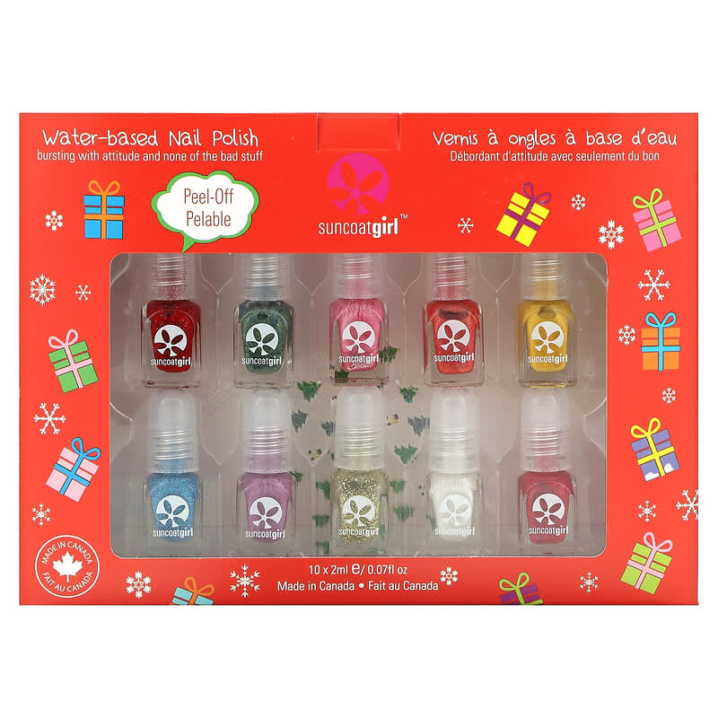 SuncoatGirl, Merry Mini, Mani Kit, 10 Pieces, 0.07 fl oz (2 ml) Each