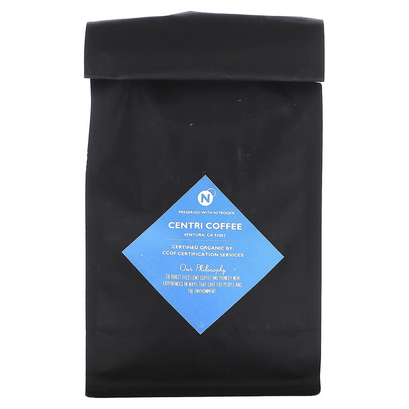 Cafe Altura, Centri Coffee, Organic Majestic, Chocolate Malt + Spice, Whole Bean, Decaf, 12 oz (340 g)