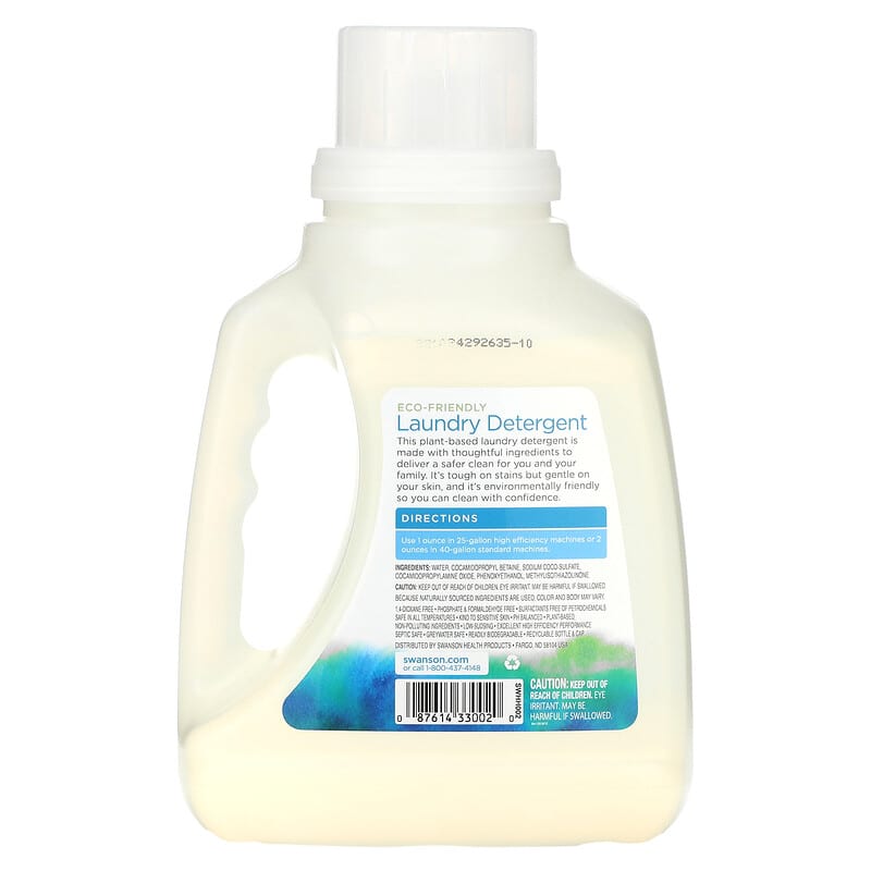 Swanson, Laundry Detergent, Unscented , 50 fl oz (1.48 l)