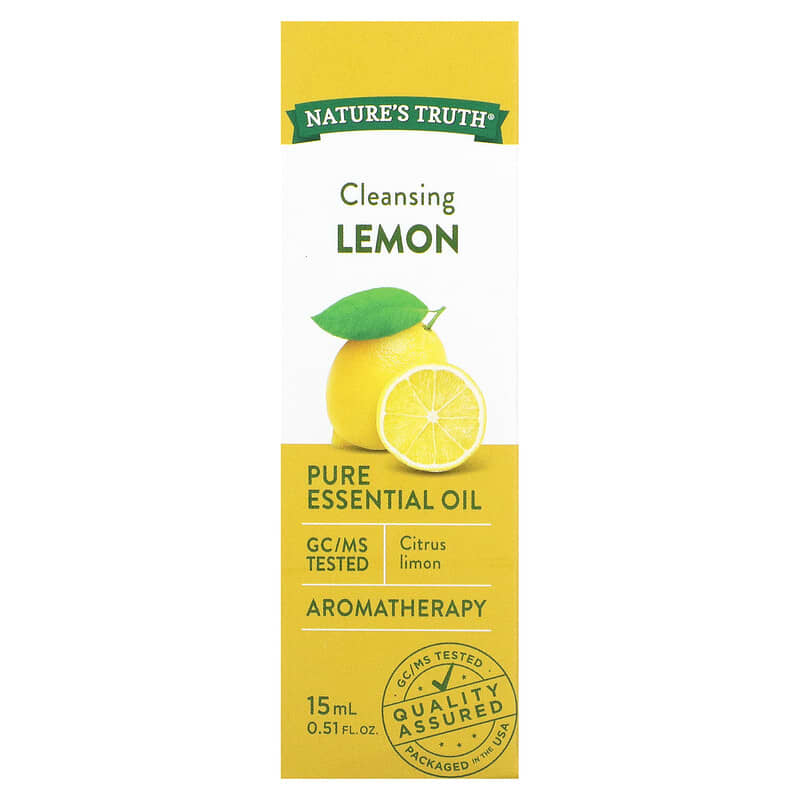 Nature's Truth, Pure Essential Oil, Cleansing Lemon, 0.51 fl oz (15 ml)