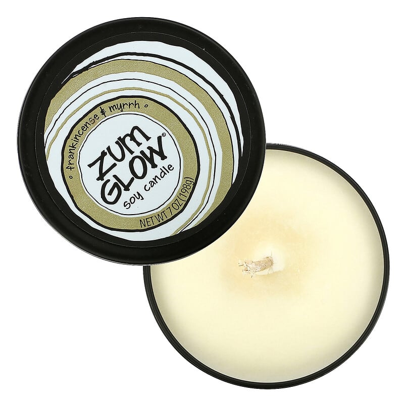 ZUM, Glow, Soy Candle, Frankincense & Myrrh, 7 oz (198 g)