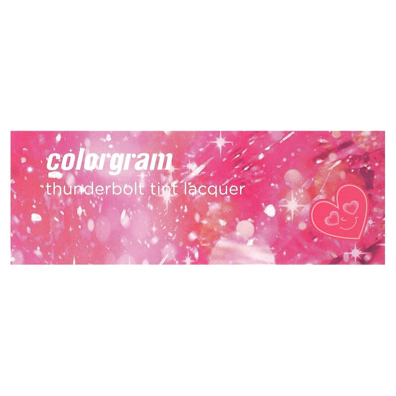 Colorgram, Thunderbolt Tint Lacquer, 02 Heart Tok, Classic Bright Red, 0.15 oz (4.5 g)