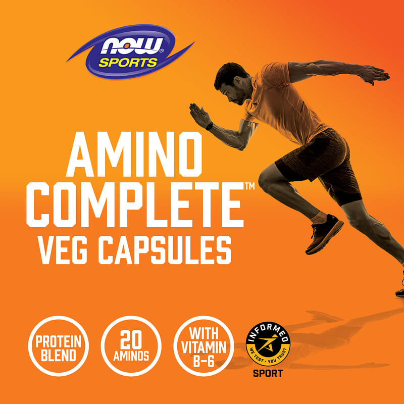 NOW Foods, Sports, Amino Complete, Amino Acids, 120 Veg Capsules