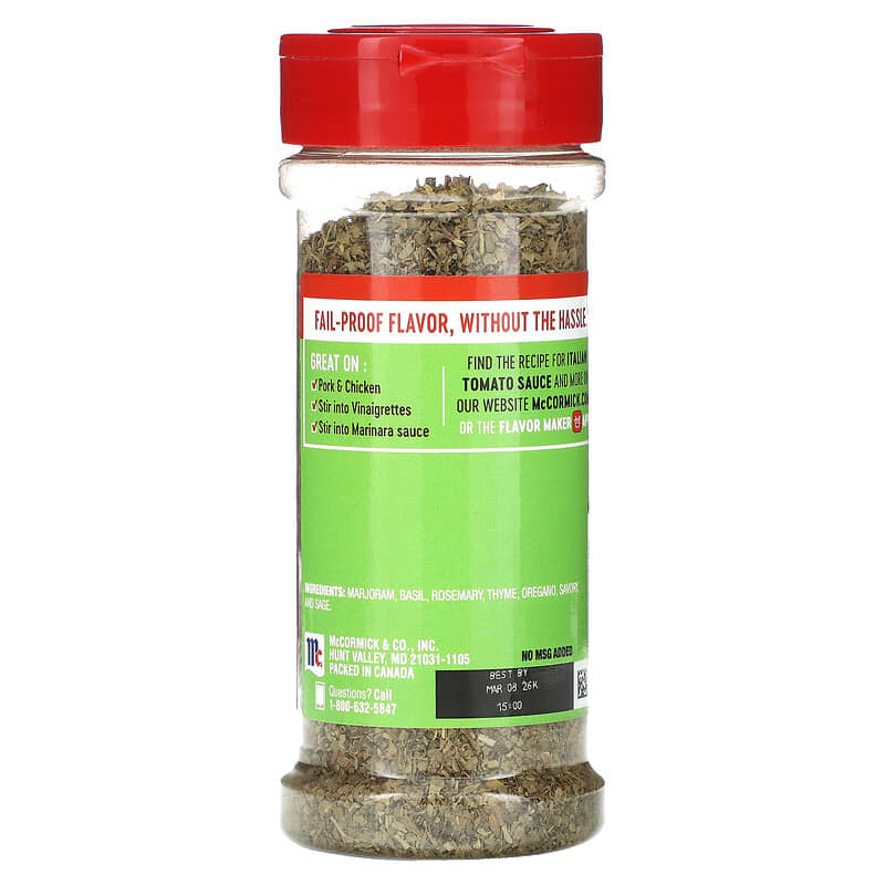 McCormick, Perfect Pinch, Italian Seasoning, 1.31 oz (37 g)