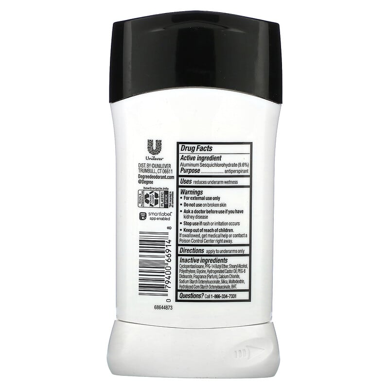 Degree, UltraClear, Black & White, Antiperspirant Deodorant, Fresh, 2.7 oz (76 g)