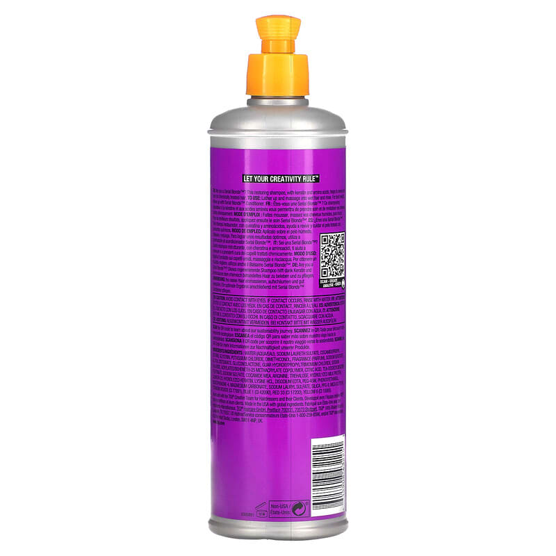 TIGI, Bed Head, Serial Blonde, Restoring Shampoo, For Edgy Blondes, 13.53 fl oz (400 ml)