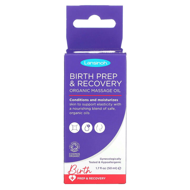 Lansinoh, Birth Prep & Recovery, Organic Massage Oil, 1.7 fl oz (50 ml)