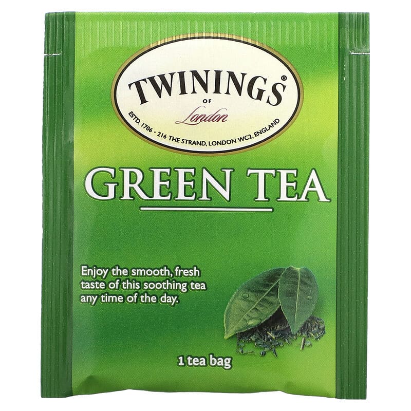 Twinings, Green Tea, 50 Tea Bags, 3.53 oz (100 g)