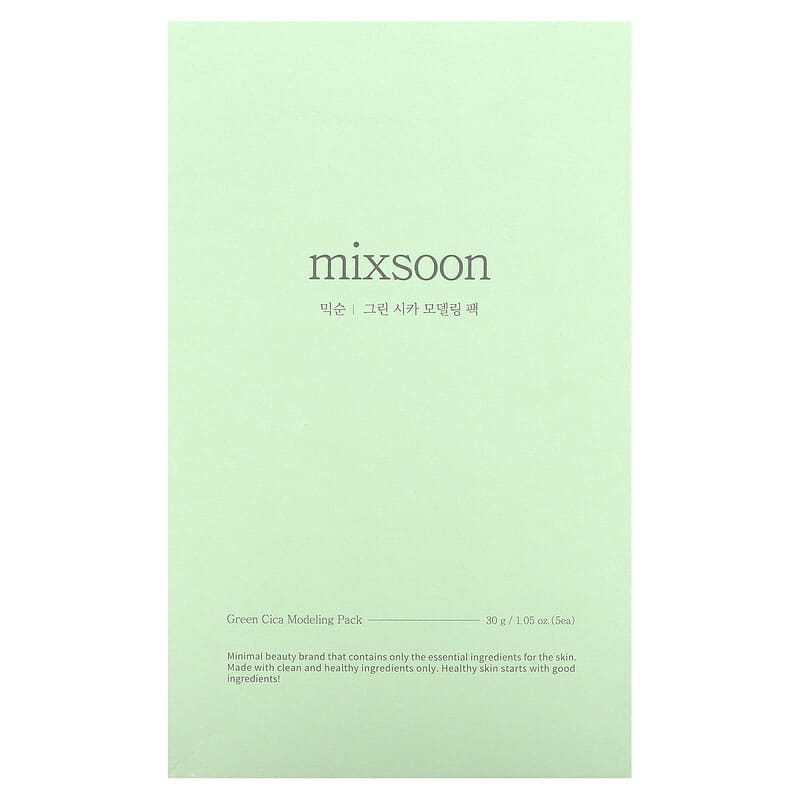 Mixsoon, Green Cica Modeling Pack, 5 Packs, 1.05 oz (30 g) each