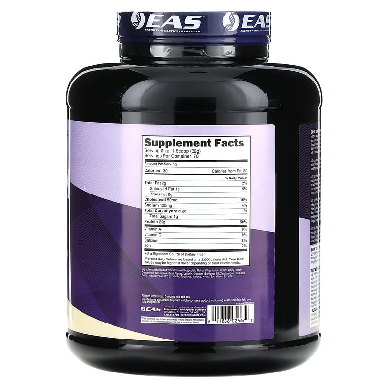 EAS, 100% Platinum Whey, Vanilla Ice Cream , 5 lb (2.26 kg)