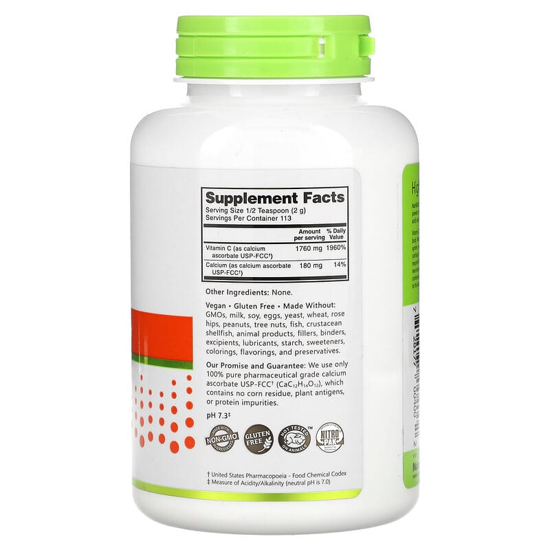 NutriBiotic, Immunity, Calcium Ascorbate, 8 oz (227 g)