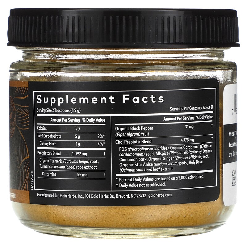 Gaia Herbs, Turmeric Boost, Restore, 4.3 oz (123 g)