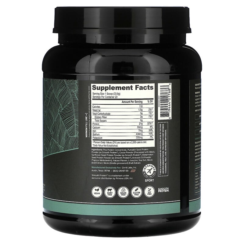 Onnit, Plant Based Protein, Chocolate, 1.5 lb (676 g)