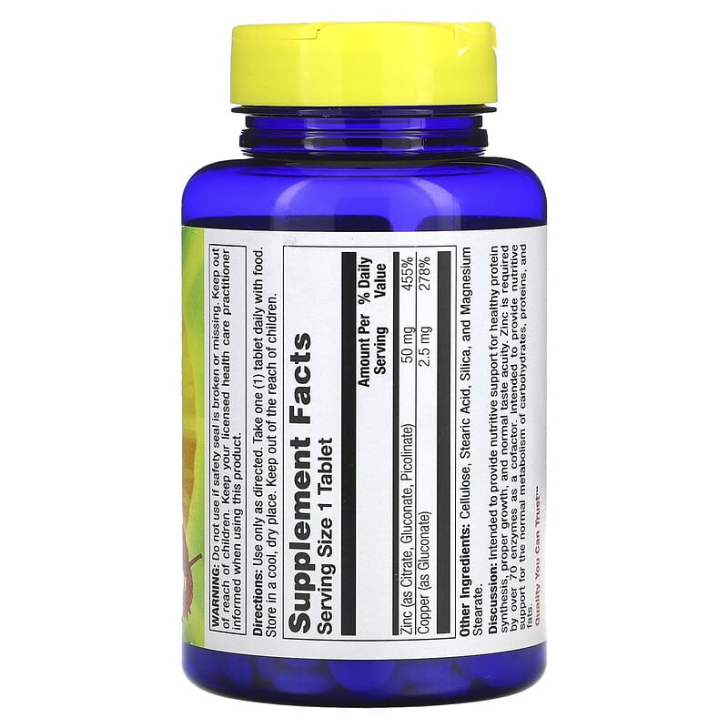 Nature's Life, Zinc, 50 mg, 250 Tablets