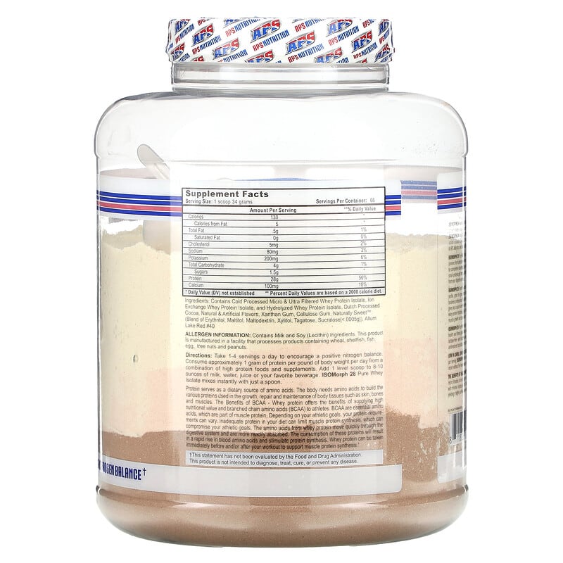 APS, Isomorph 28, Pure Whey Isolate, Neapolitan Ice Cream, 5 lbs (2.27 kg)