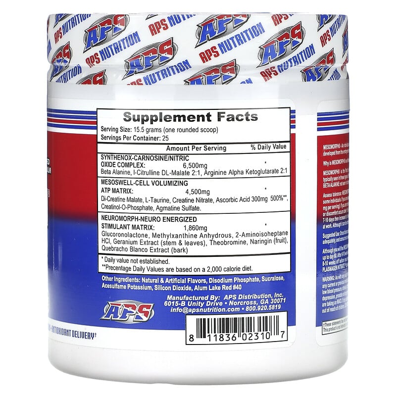 APS, Mesomorph, Pink Lemonade, 13.68 oz (388 g)