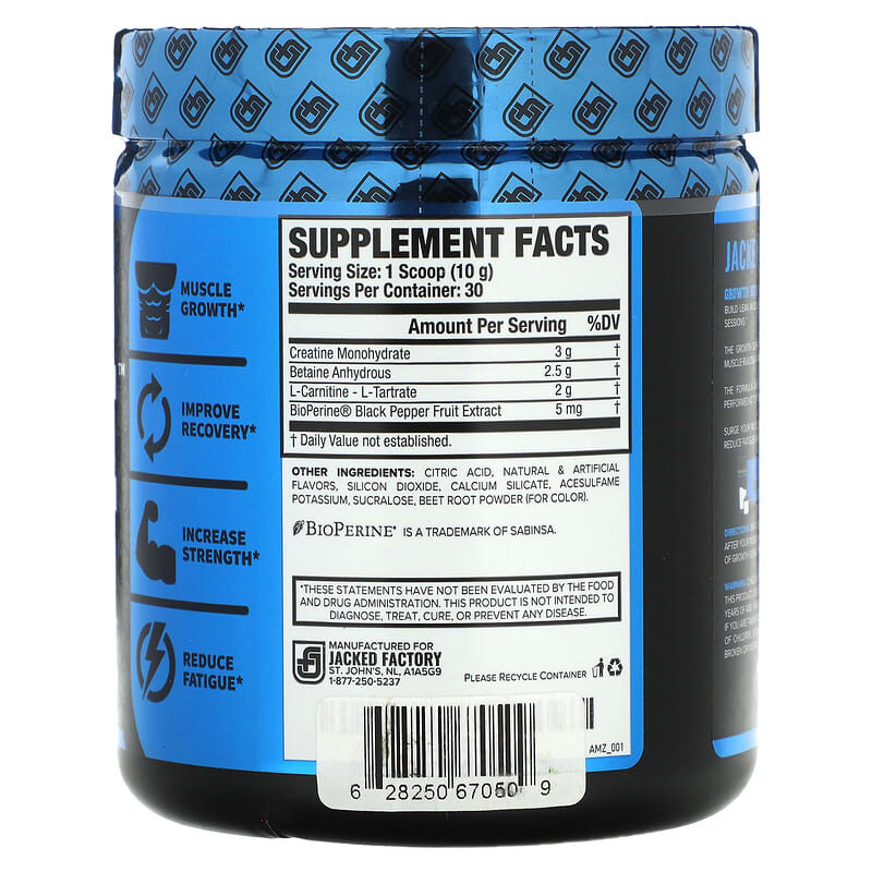 Jacked Factory, Growth Surge, Post-Workout, Watermelon, 10.58 oz (300 g)