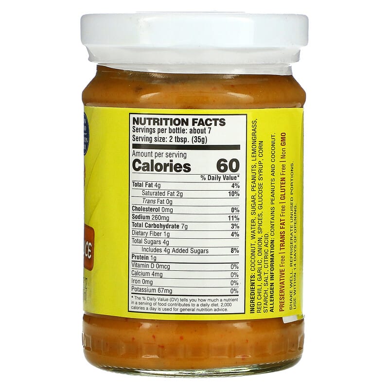 A Taste Of Thai, Peanut Satay Sauce,  7 fl oz (207 ml)